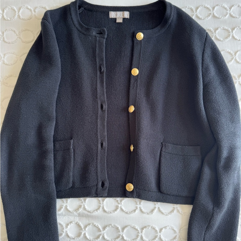 J Crew Lady Jacket/Cardigan - Black
